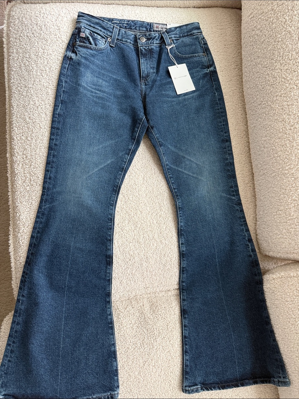 AG Adriano Goldschmied Dark Blue Flare Jeans